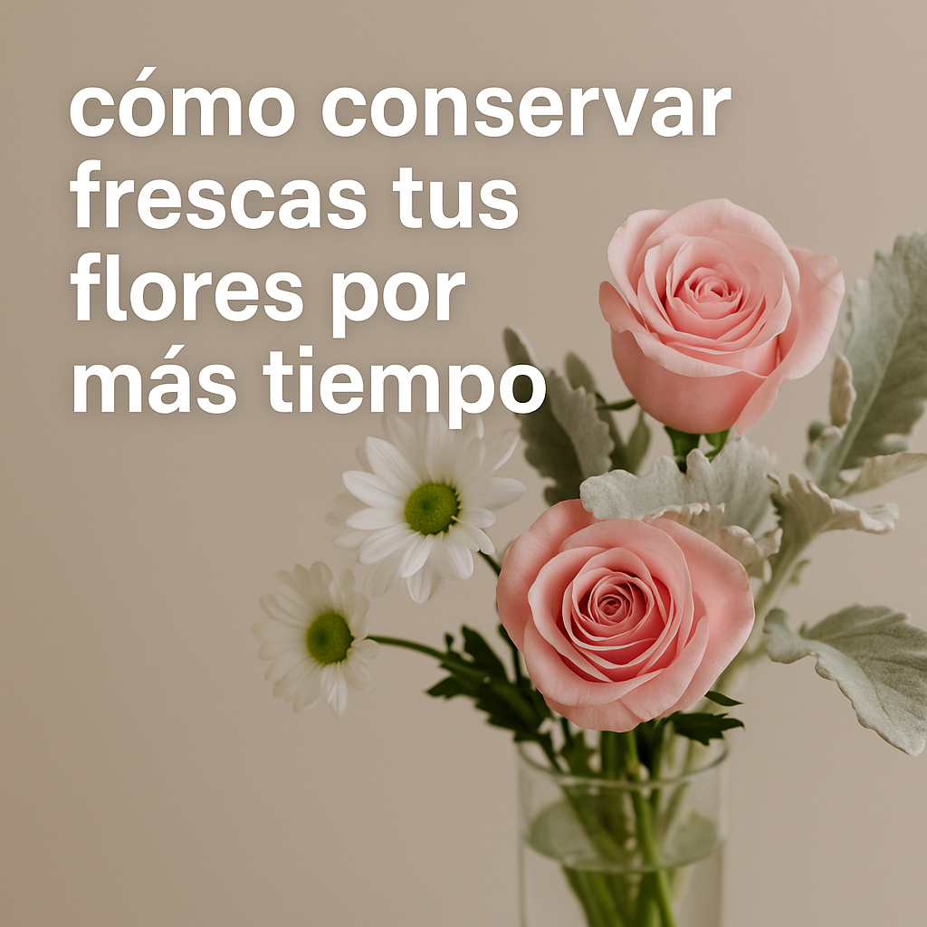 Cómo conservar frescas tus flores por más tiempo