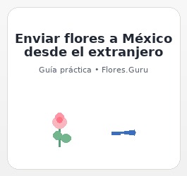 ¿Cómo enviar flores a distancia desde el extranjero a México?