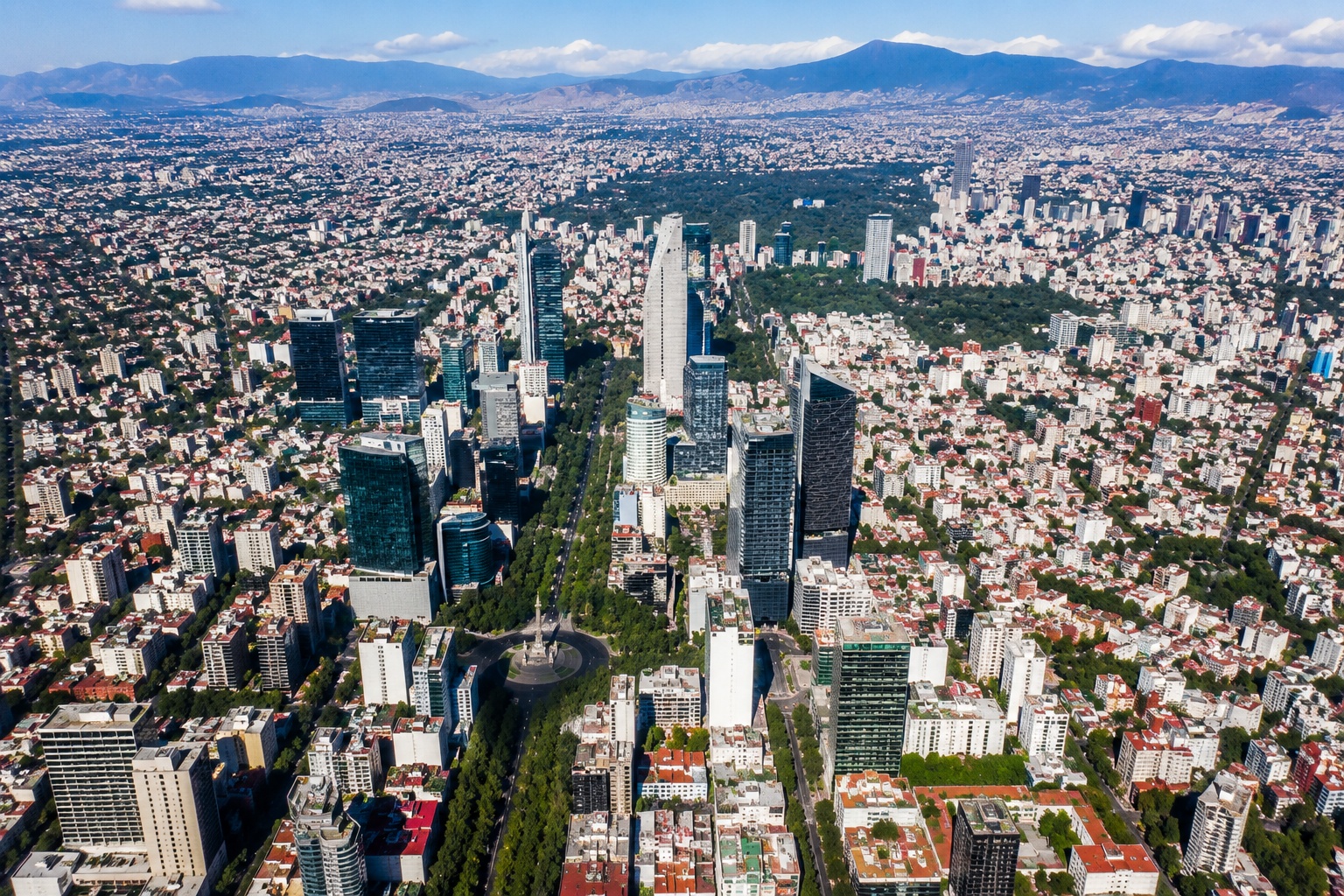 Vista de la Ciudad de México donde FioriShop entrega flores a colonias y zonas residenciales